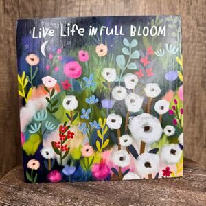 Rustic Halloween Jack O Lantern Home Decor Sitter Wood Pumpkin Fall NEW